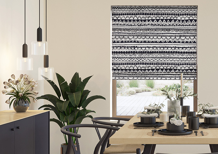 Bohemian, Black - Roman Blind - Image 3